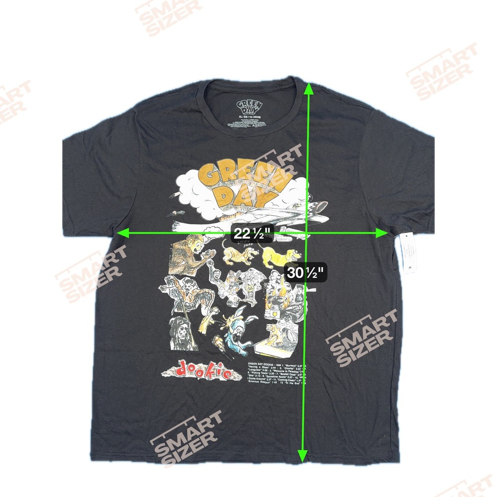 Green Day Dookie Madness Black Graphic T Shirt Mens XL - Picture 5 of 5